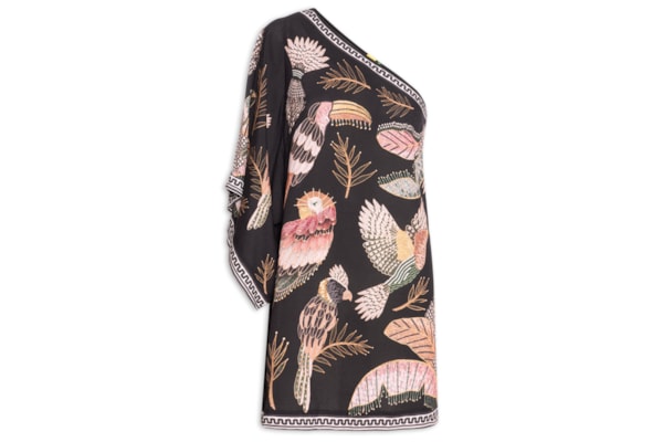 Vestido Ombro Só Recanto Dos Pássaros - Preto