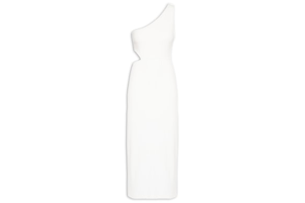 Vestido Ombro Só Recorte - Branco