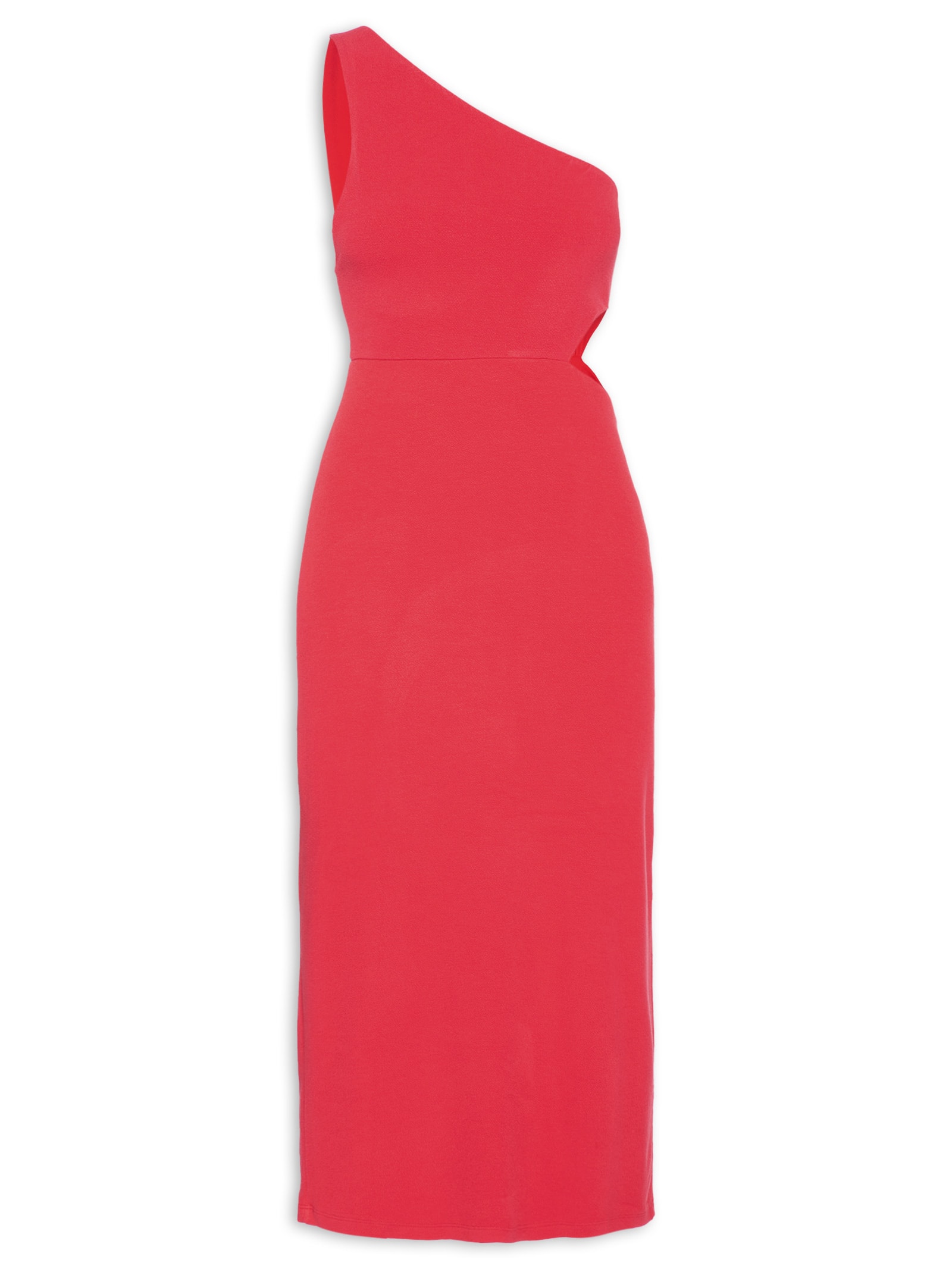 Vestido Ombro Só Recorte Vermelho Farm