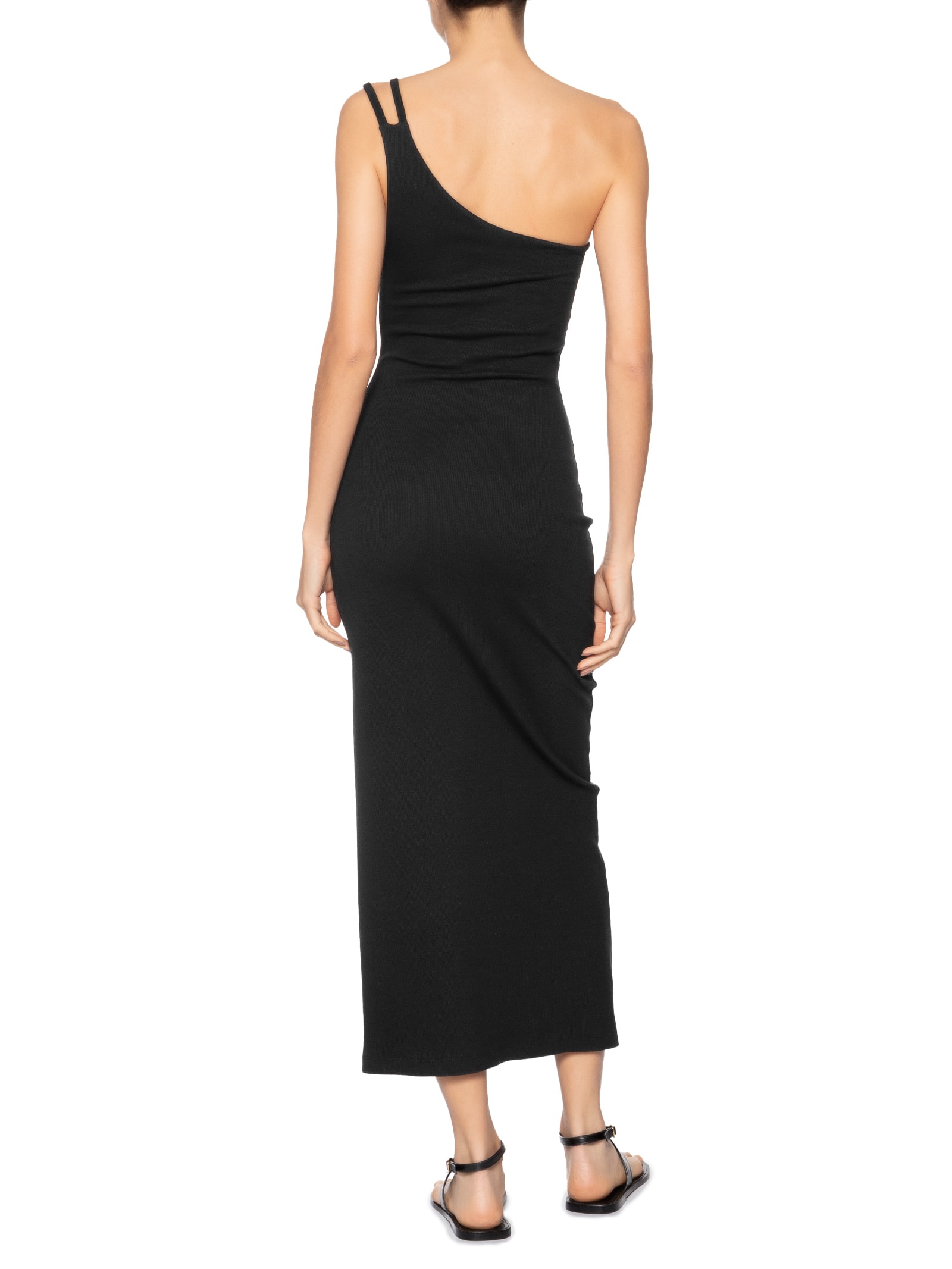 Vestido Ombro Só Rolote Preto Farm