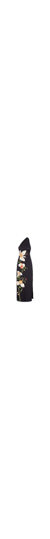 Vestido Ombro So Selva De Flor - Preto