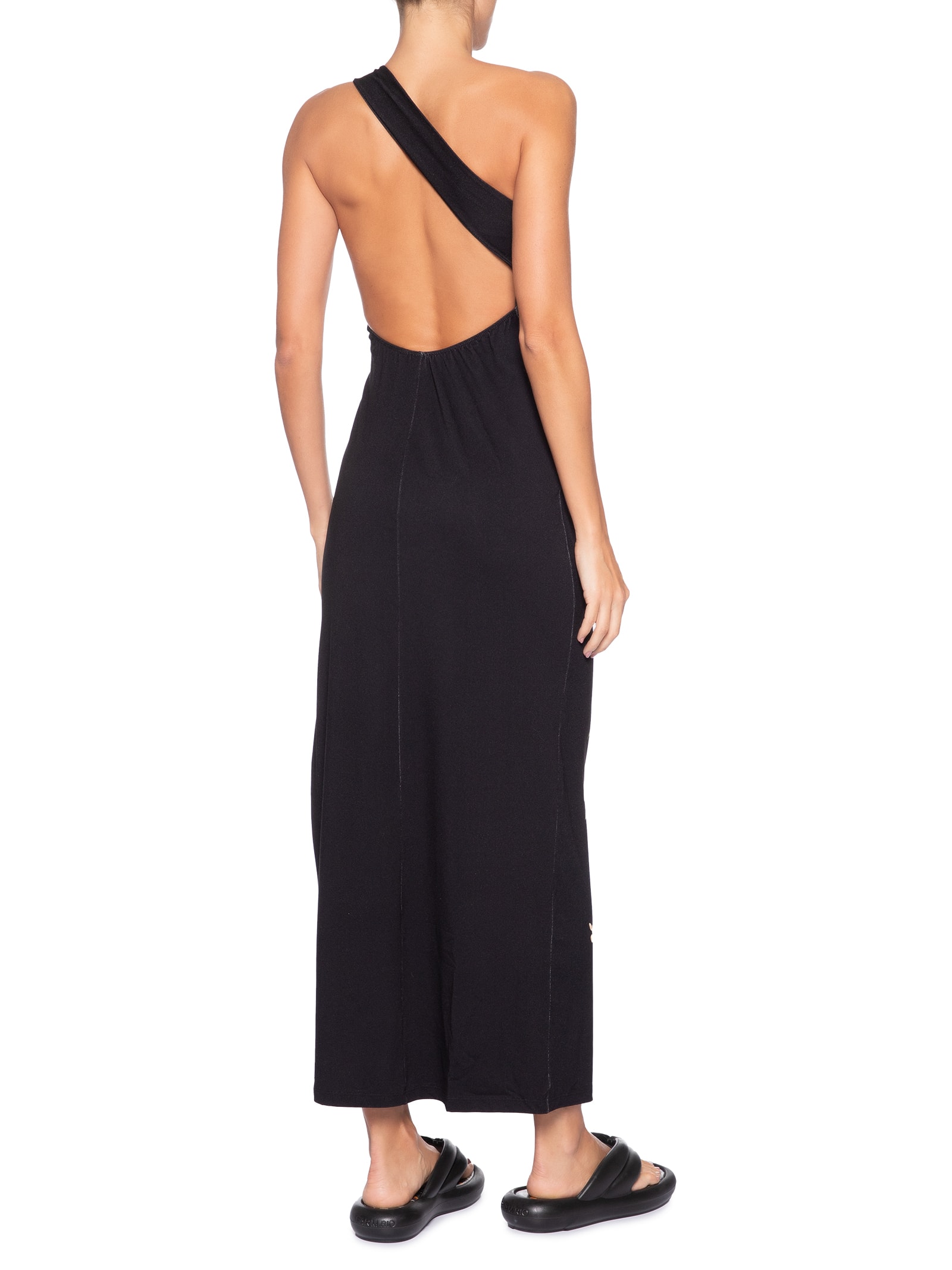 Vestido Ombro So Selva De Flor Preto Farm