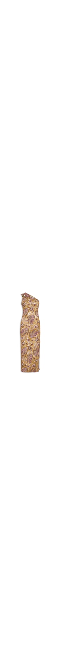 Vestido Ombro Único Estampado – Rosa