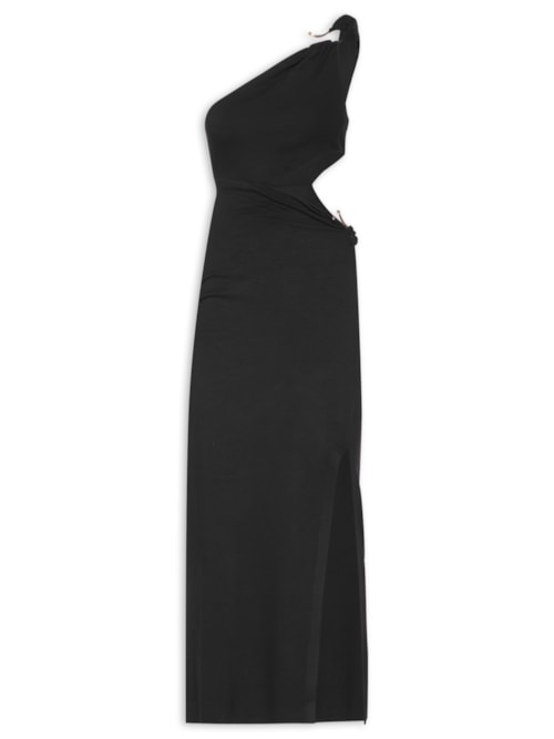 Vestido Ombro único – Preto