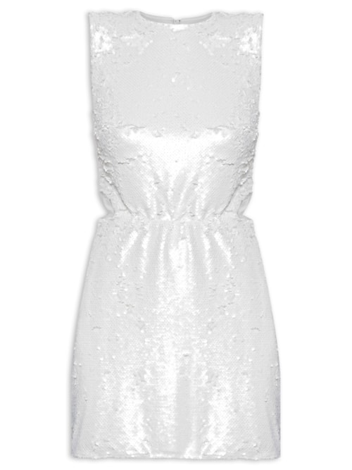 Vestido Paetê – Branco