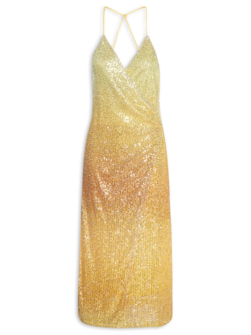 Vestido Paetê Luau Das Onças – Dourado