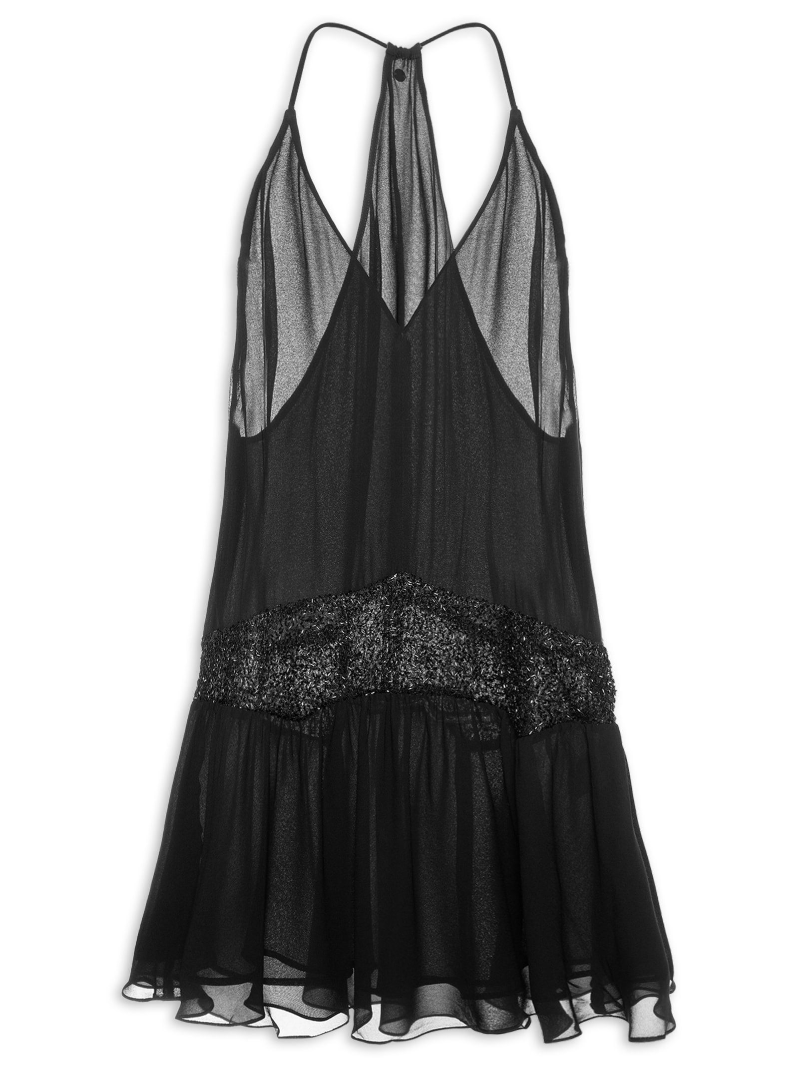 Vestido Pala Bordada Preto Animale Jeans