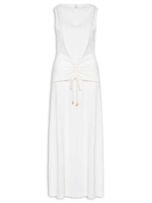 Vestido Pala Franzida – Branco