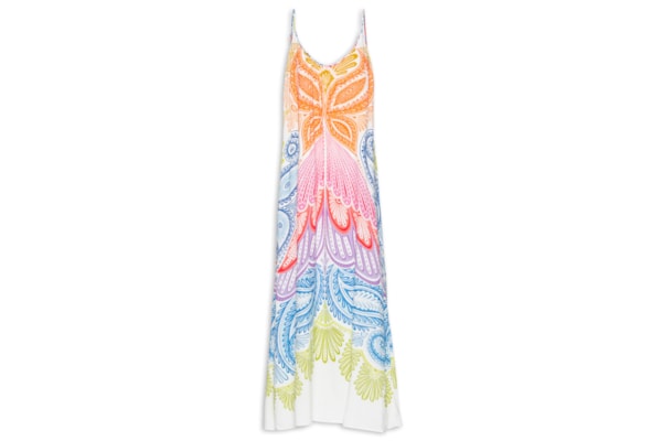 Vestido Papillon Multicolorido - Azul