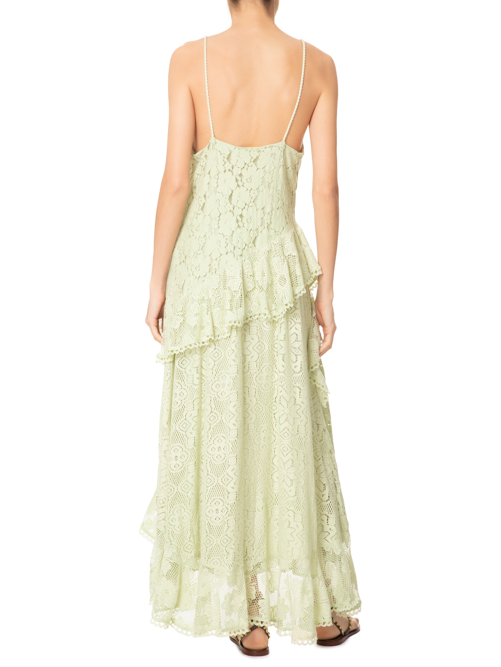 Vestido Patch Renda Verde Farm