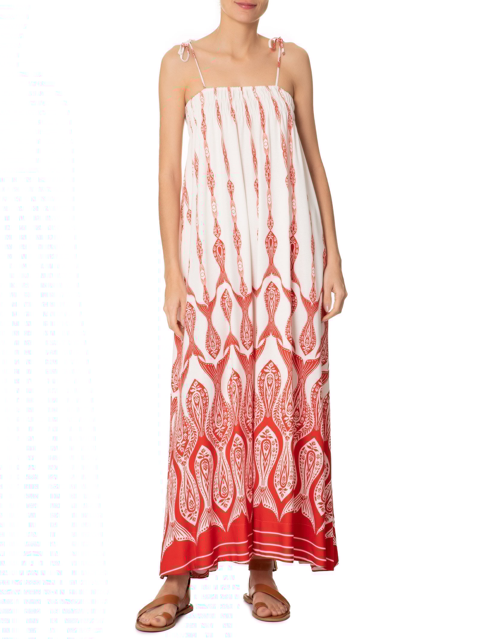 Vestido Peixe Correnteza Branco Farm