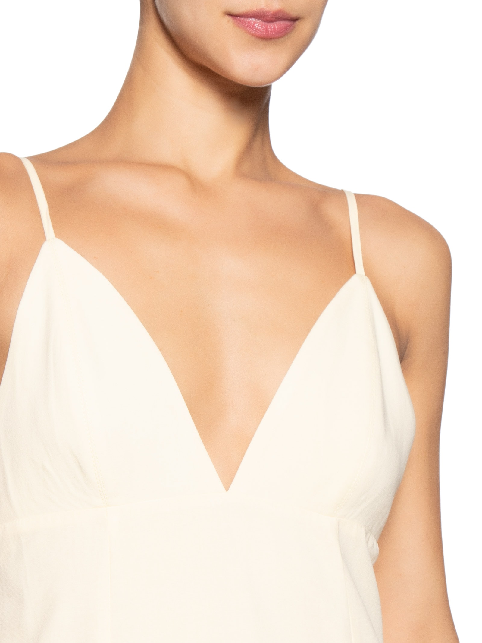 Vestido Pesponto Recortes Amarelo Animale Jeans