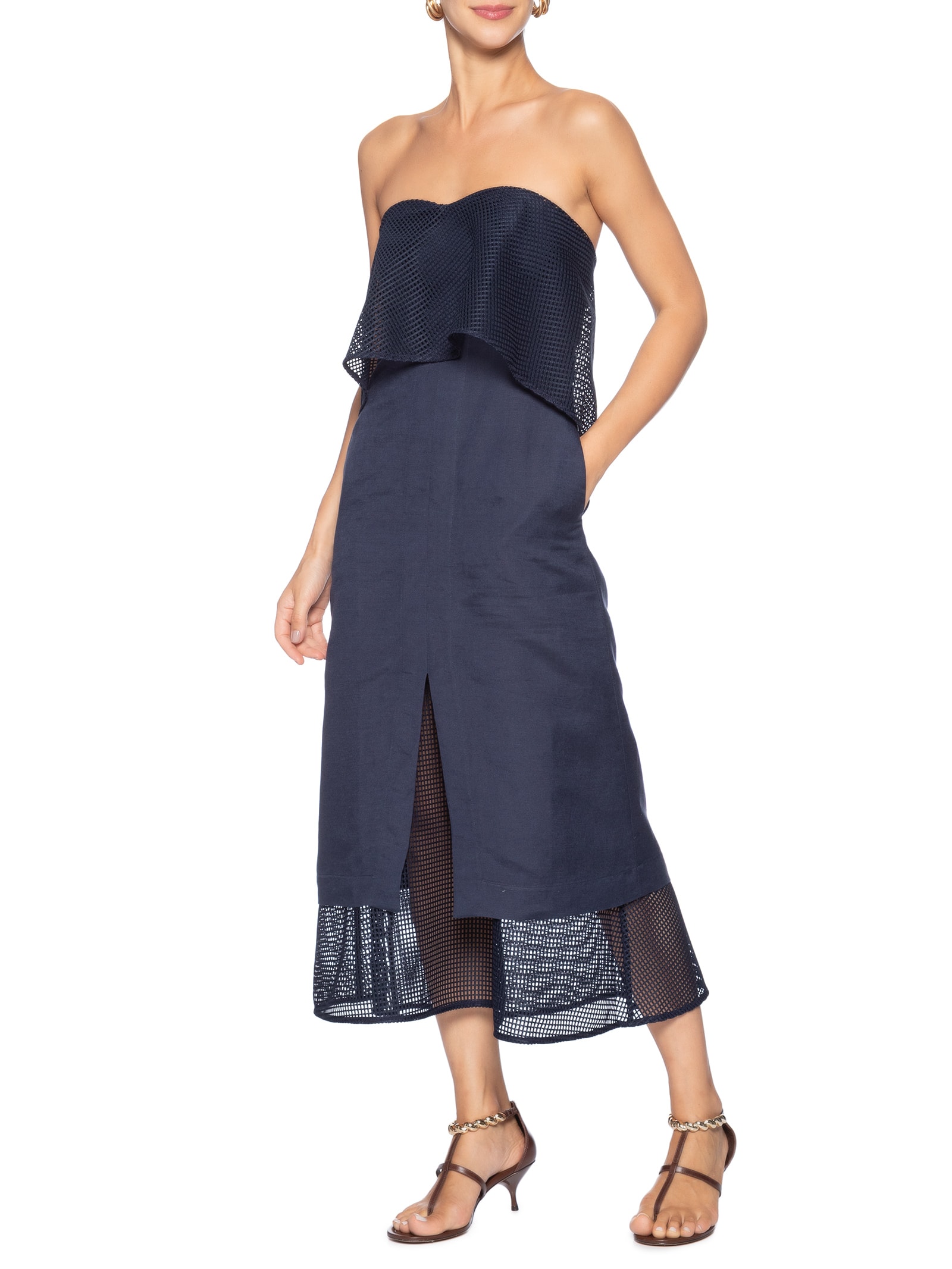 Vestido Pilar Azul Le Lis