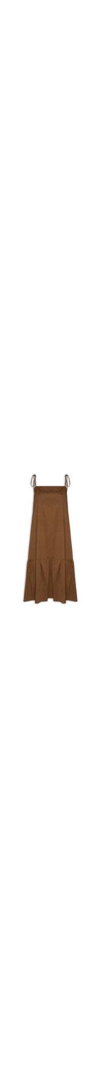 Vestido Pippa Tricoline - Marrom