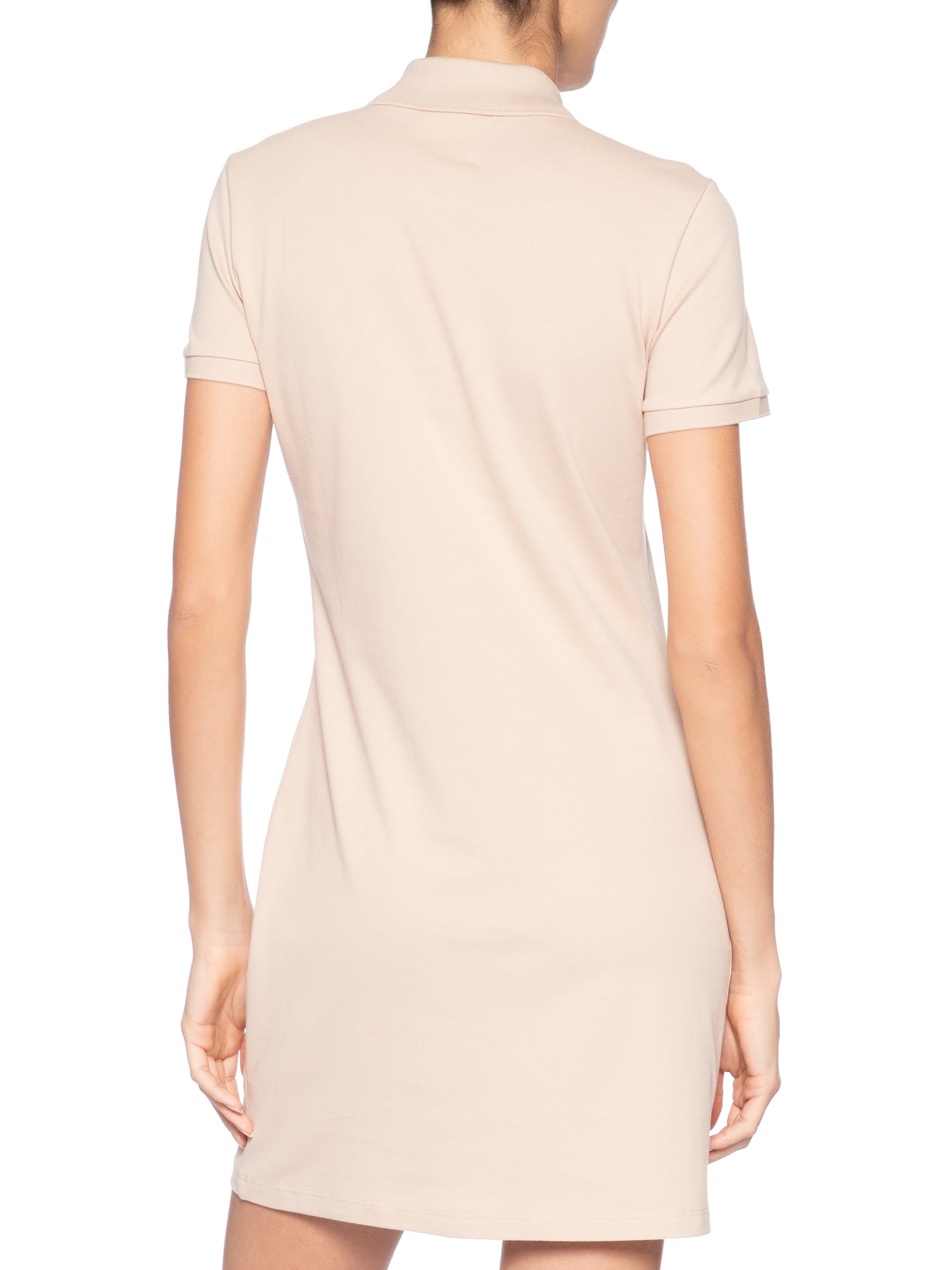 Vestido Piquet Bege Lacoste