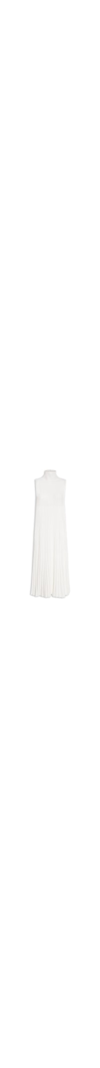 Vestido Plissado Midi - Branco