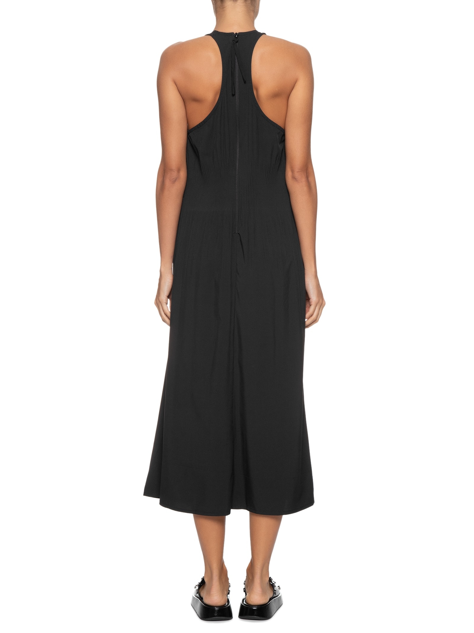 Vestido Plisse Nadador Preto Osklen