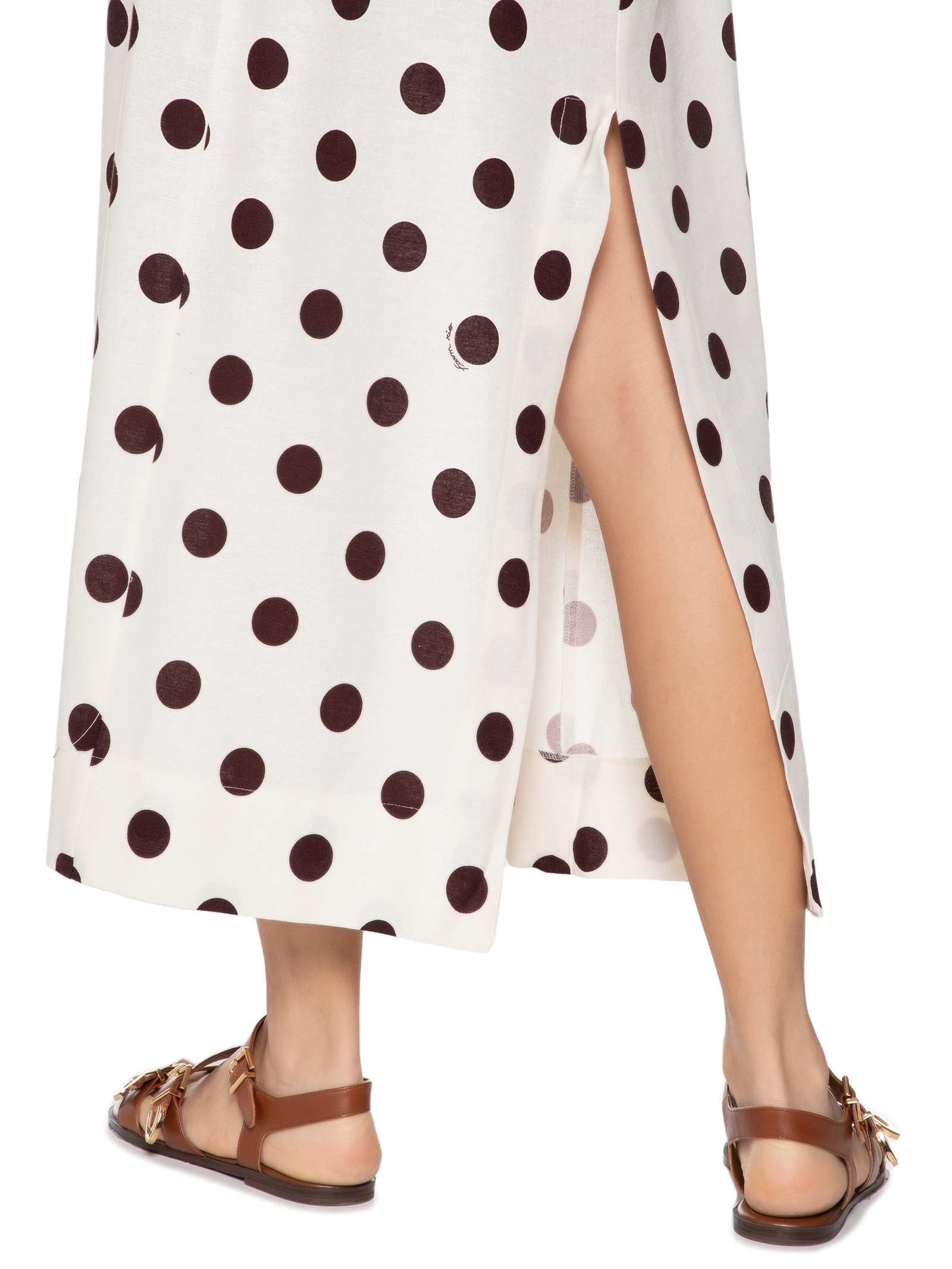 Vestido Poá Off White Farm