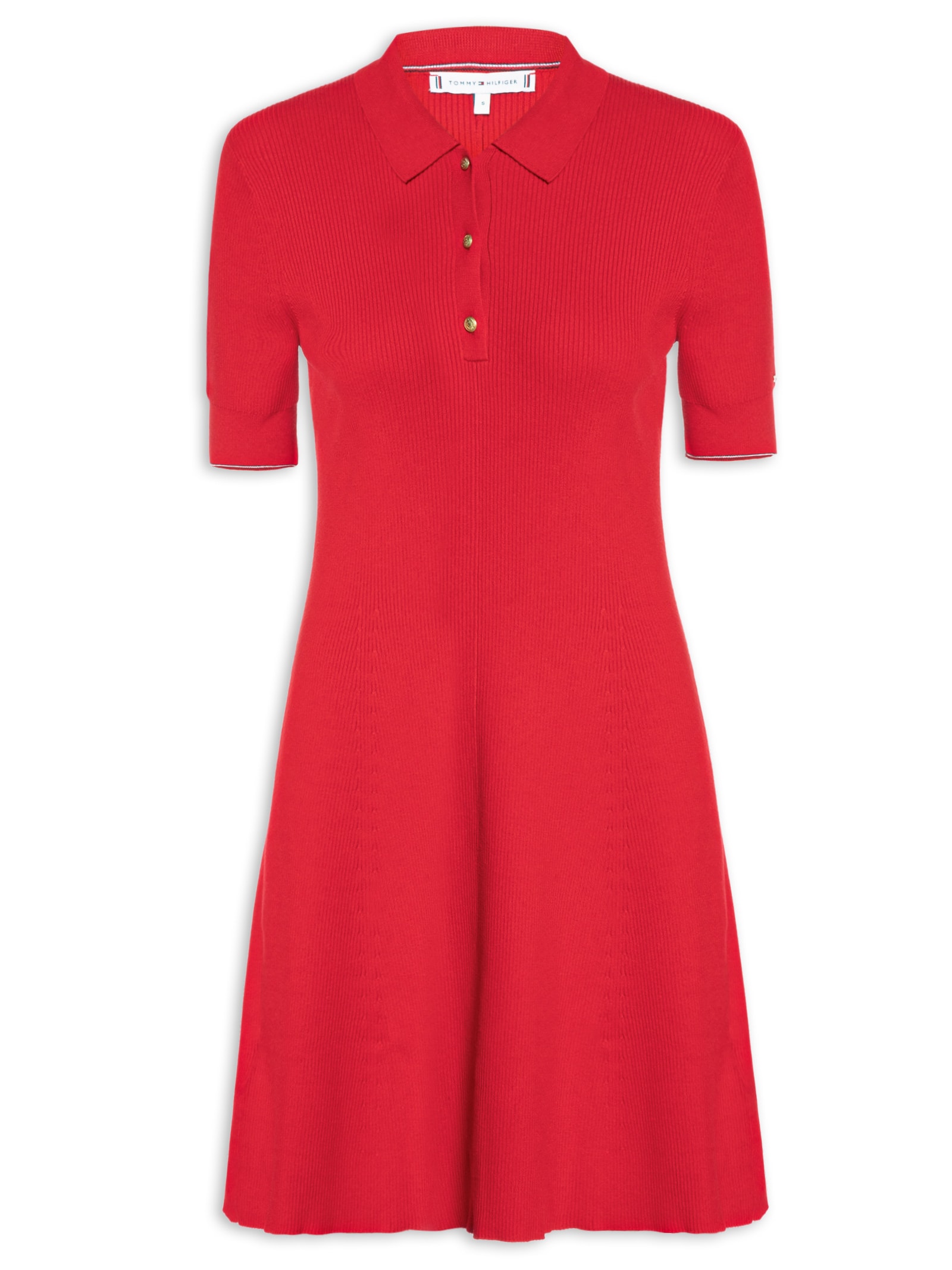 Vestido Polo Vermelho Tommy Hilfiger
