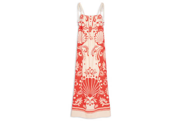 Vestido Poly Marocain - Vermelho