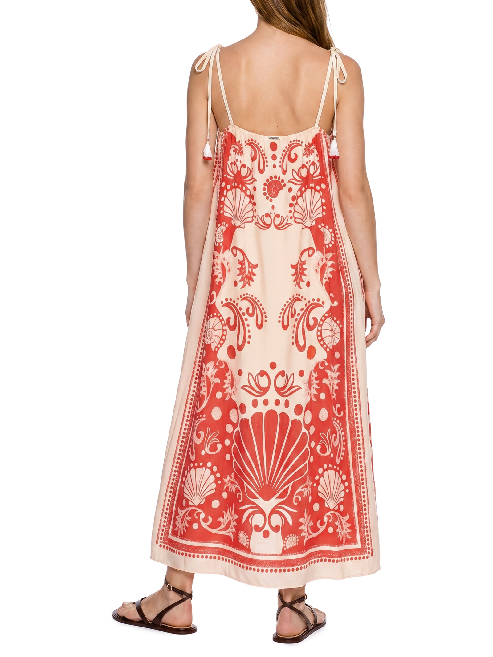 Vestido Poly Marocain Vermelho Lez A Lez