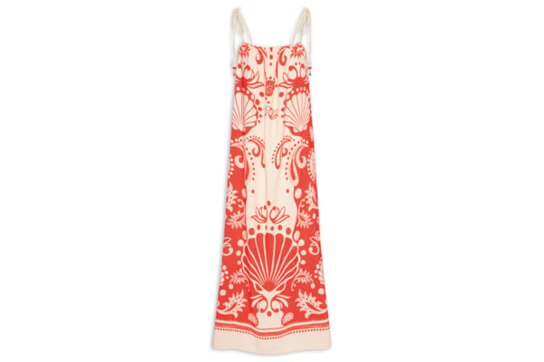 Vestido Poly Marocain - Vermelho