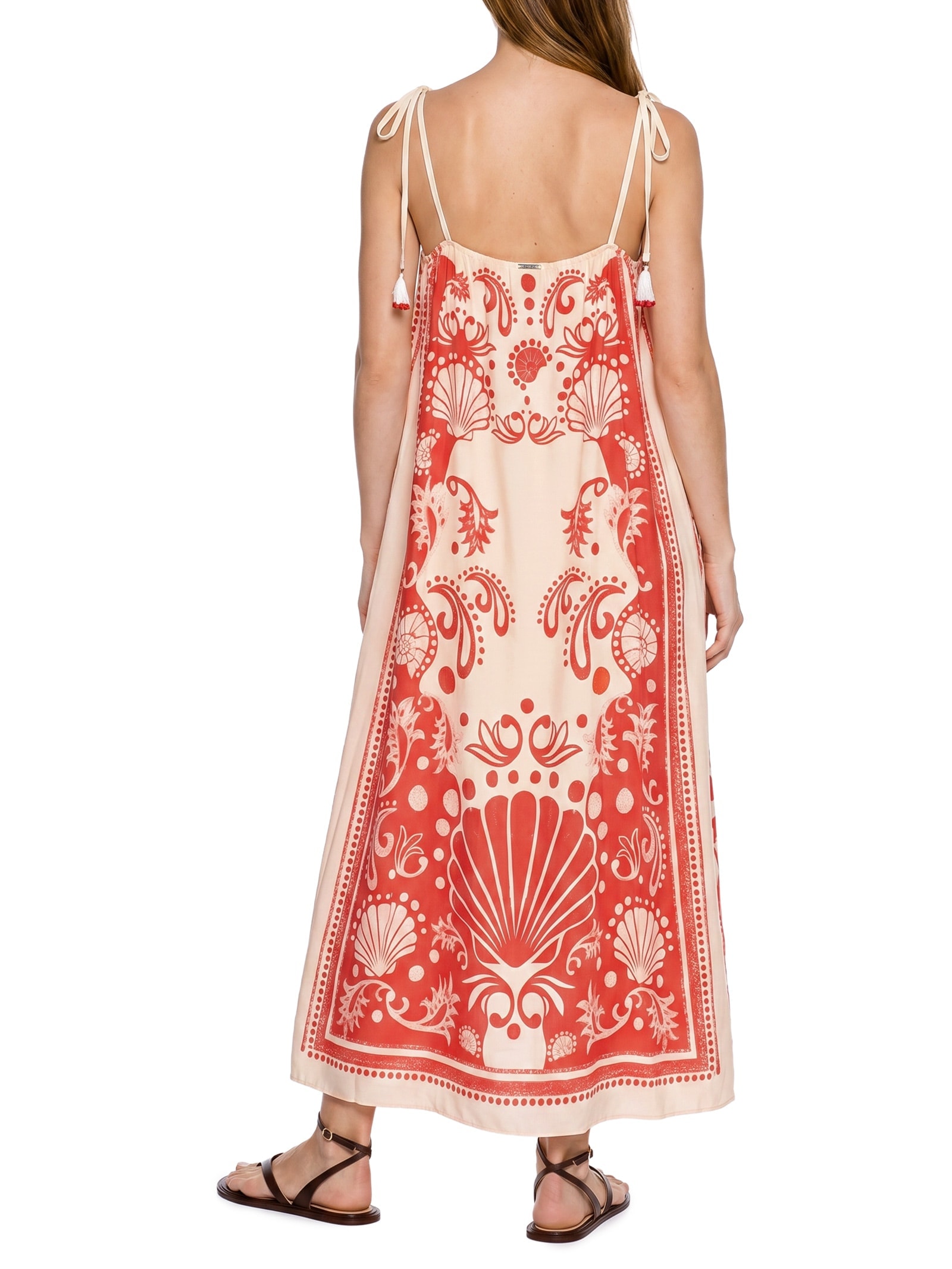 Vestido Poly Marocain Vermelho Lez A Lez