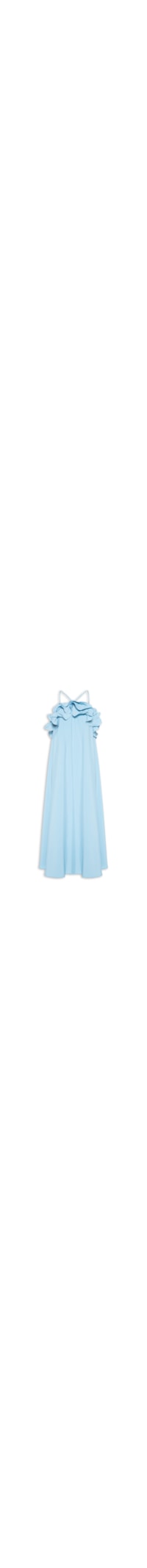 Vestido Poly Marocain – Azul