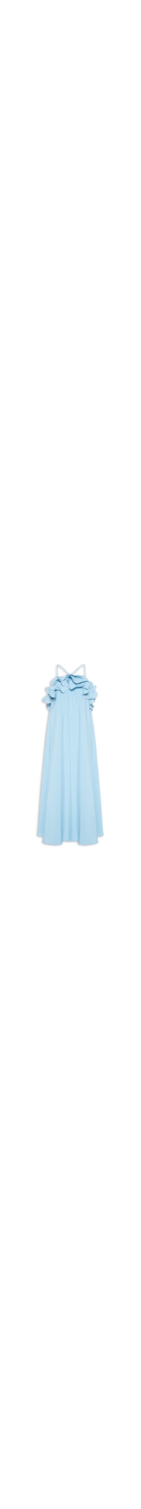 Vestido Poly Marocain – Azul