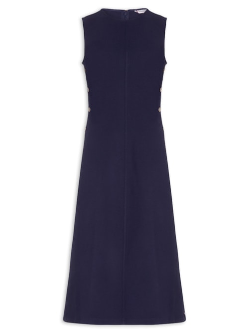 Vestido Ponte A-Line Midi SL - Azul