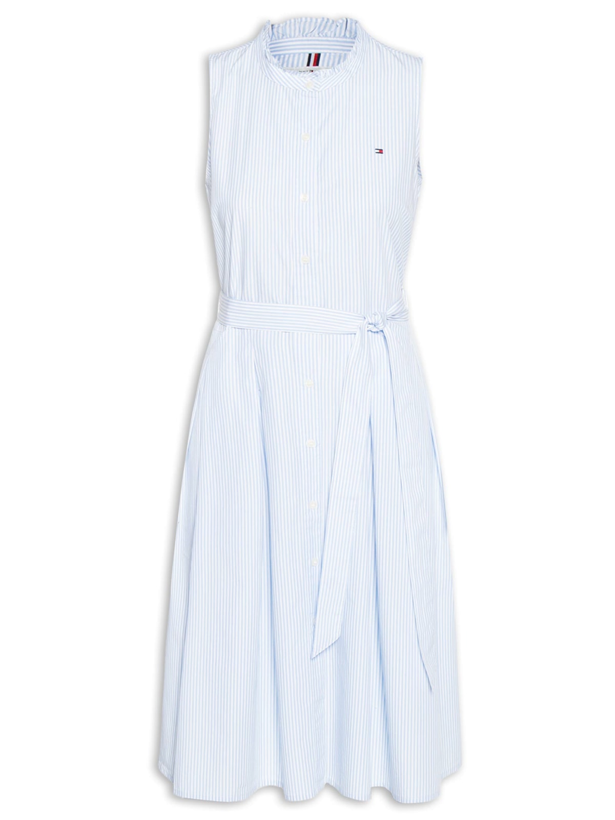 Vestido Poplin Frill - Azul by TOMMY HILFIGER