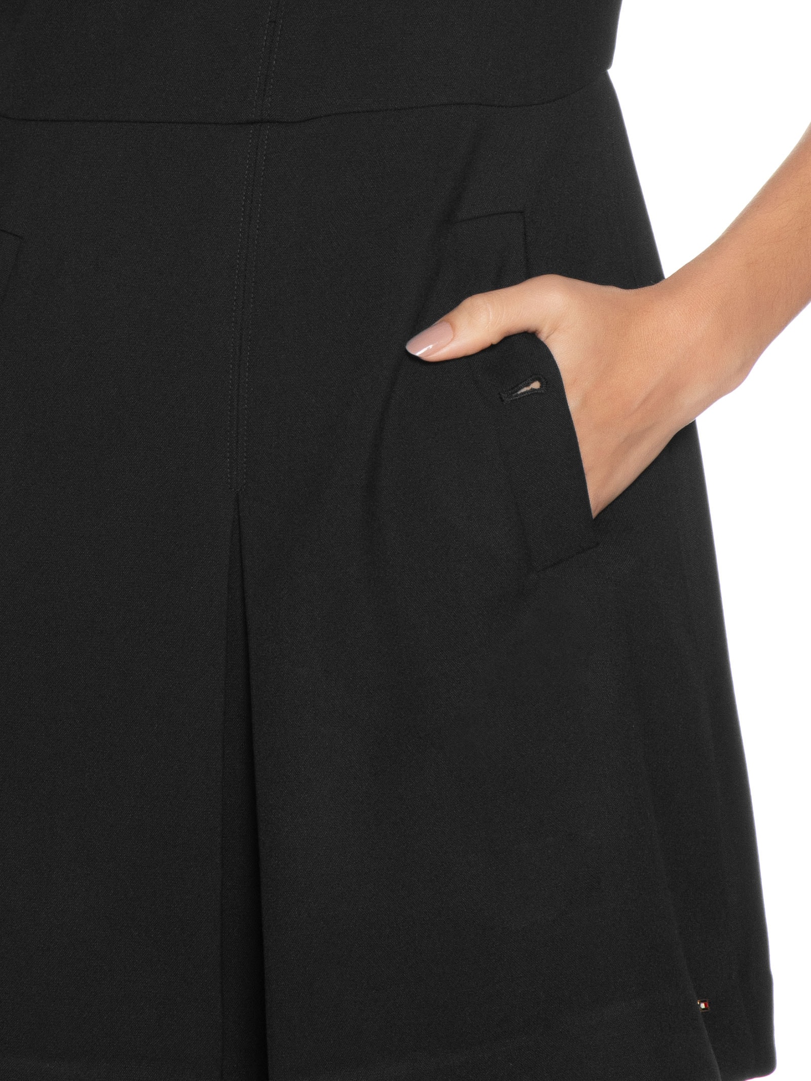 Vestido Punto Mini Preto Tommy Hilfiger