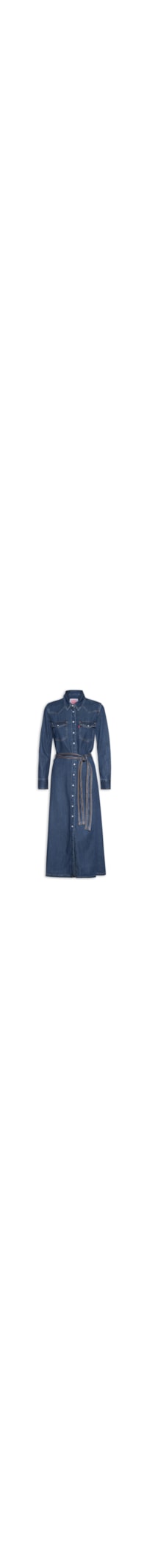 Vestido Qunney Denim Dress - Azul