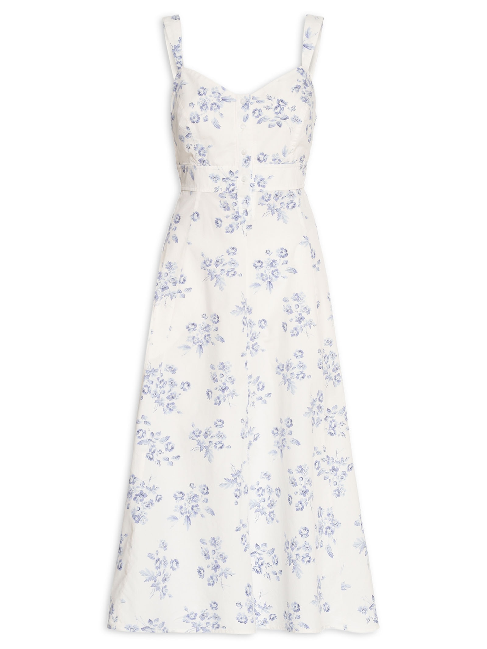 Vestido Ravina Sl Midi Dress Branco Levi's