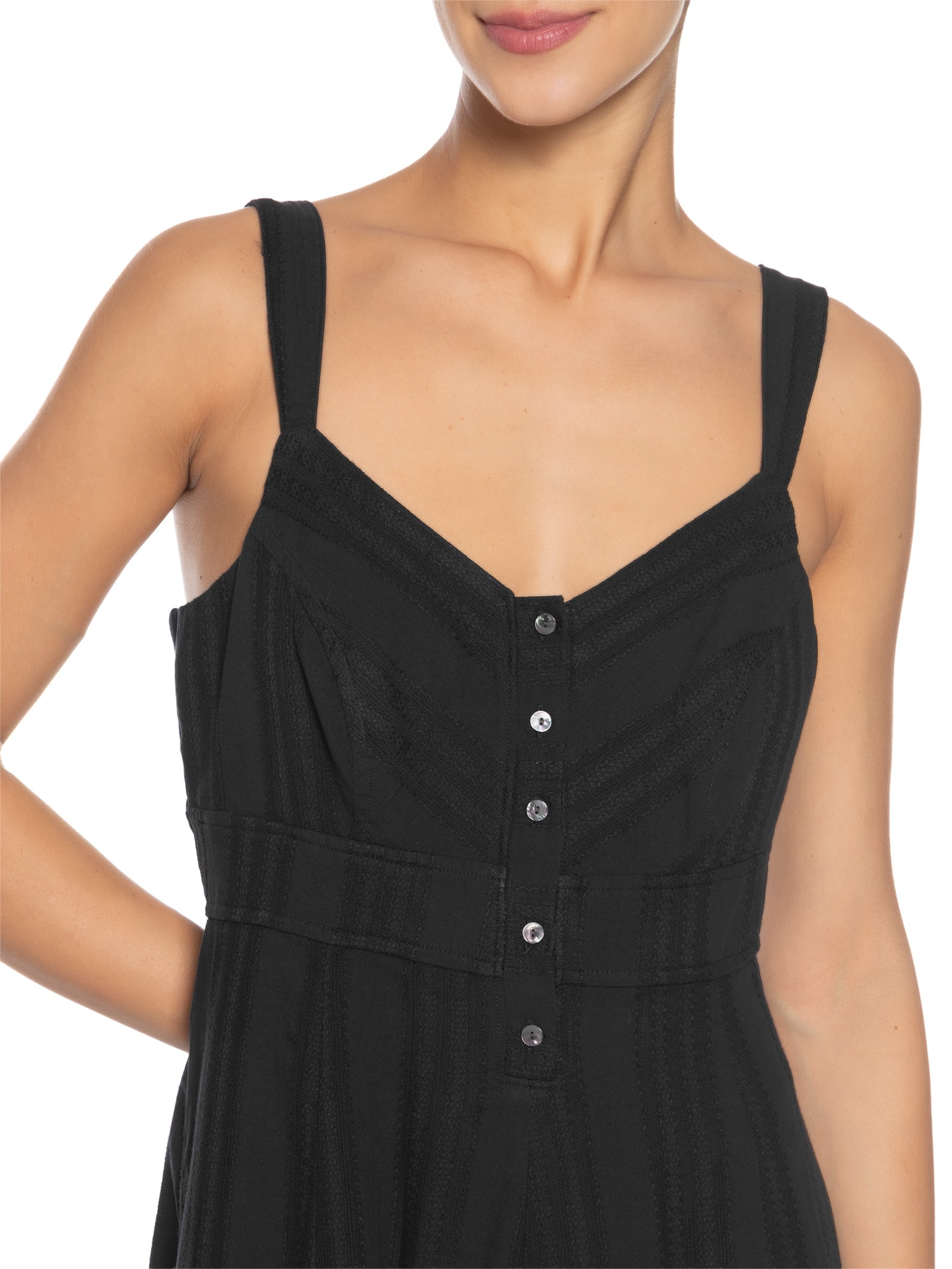 Vestido Ravina Sl Midi Dress Preto Levi's