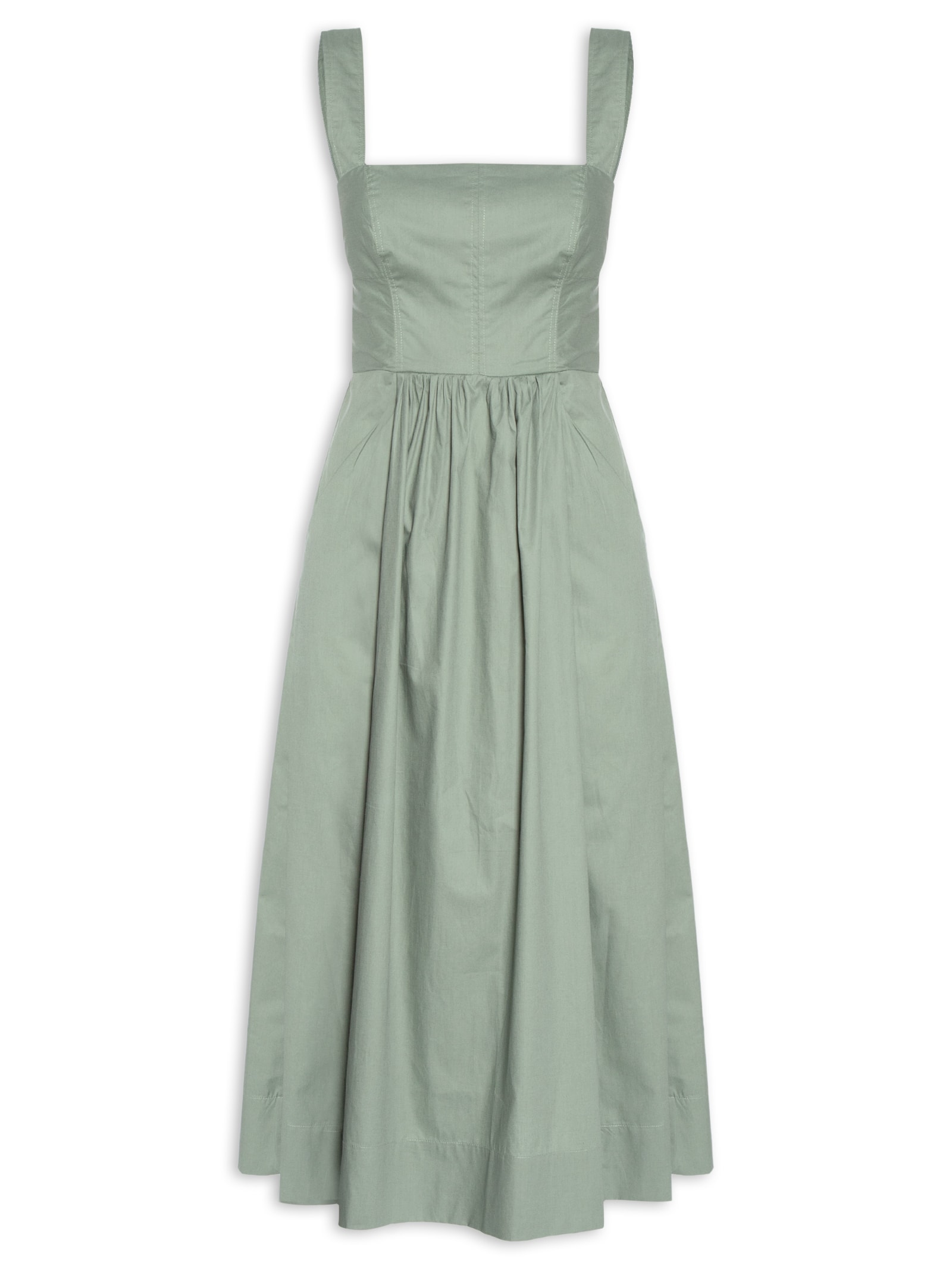 Vestido Recorte Busto Verde Animale