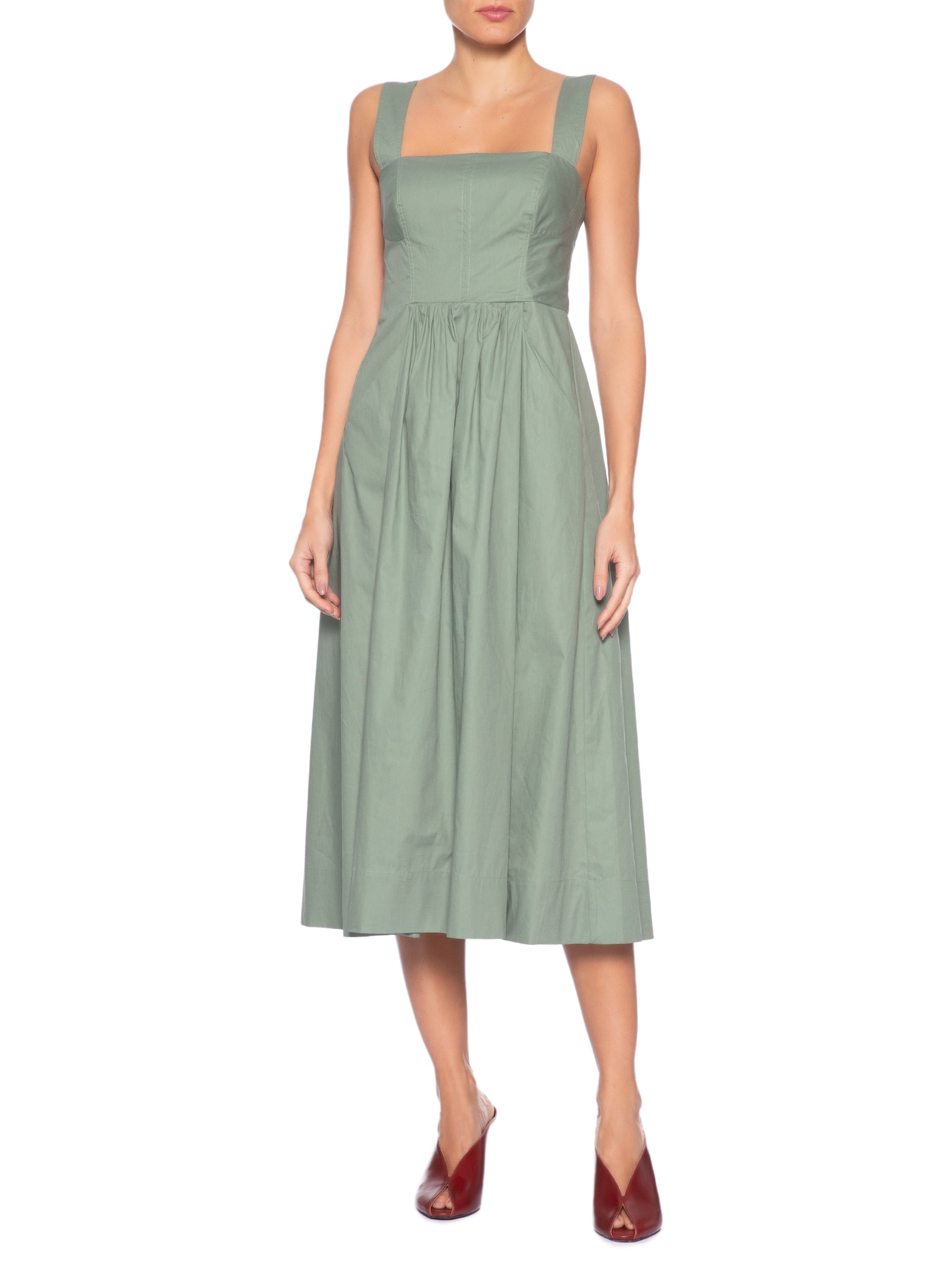 Vestido Recorte Busto Verde Animale