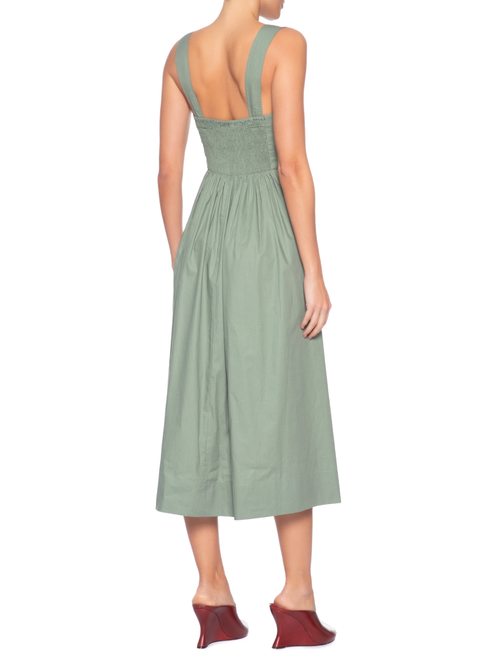 Vestido Recorte Busto Verde Animale