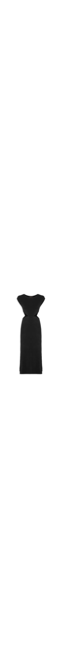 Vestido Recorte Lateral – Preto