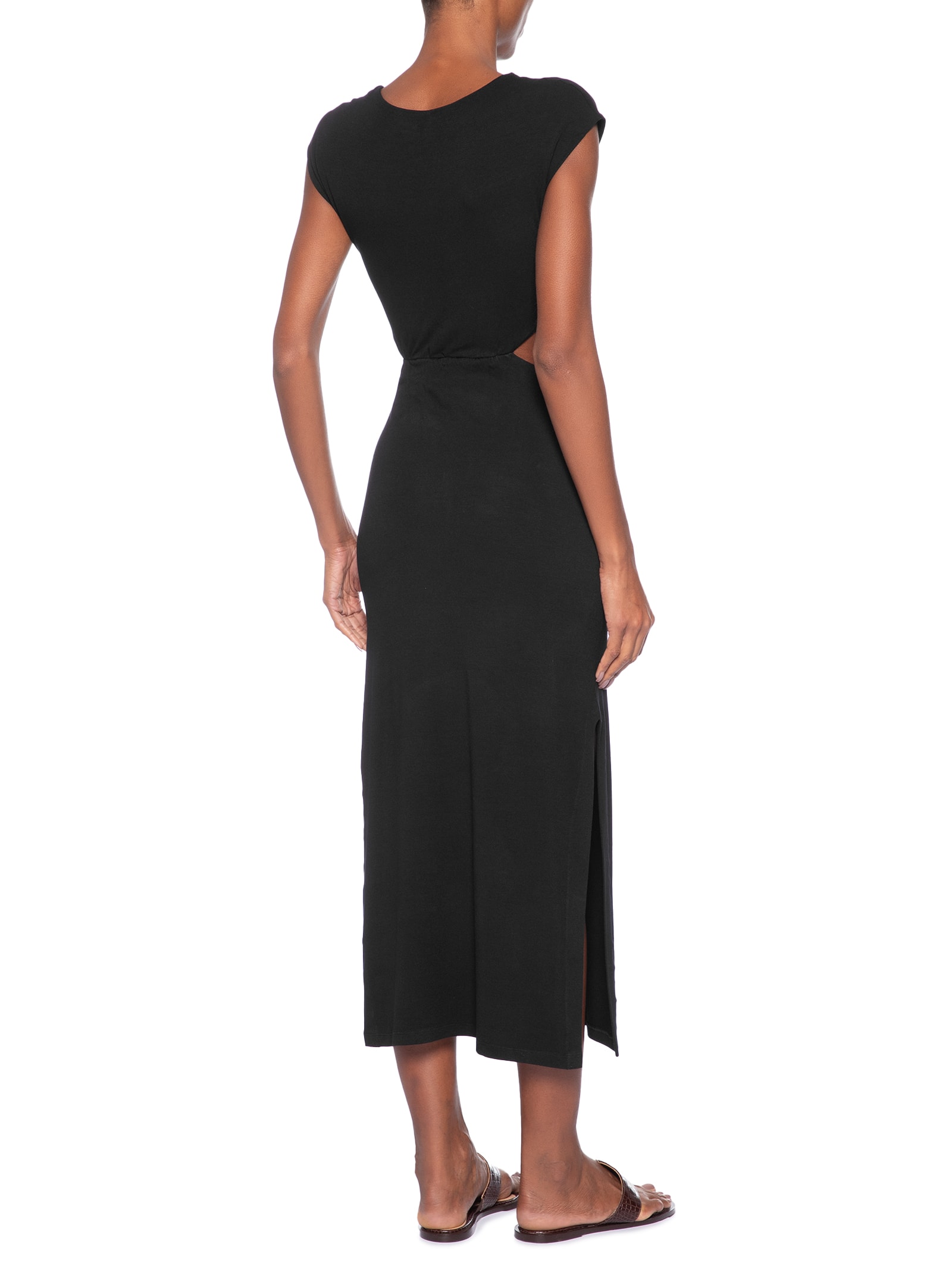 Vestido Recorte Lateral – Preto Animale