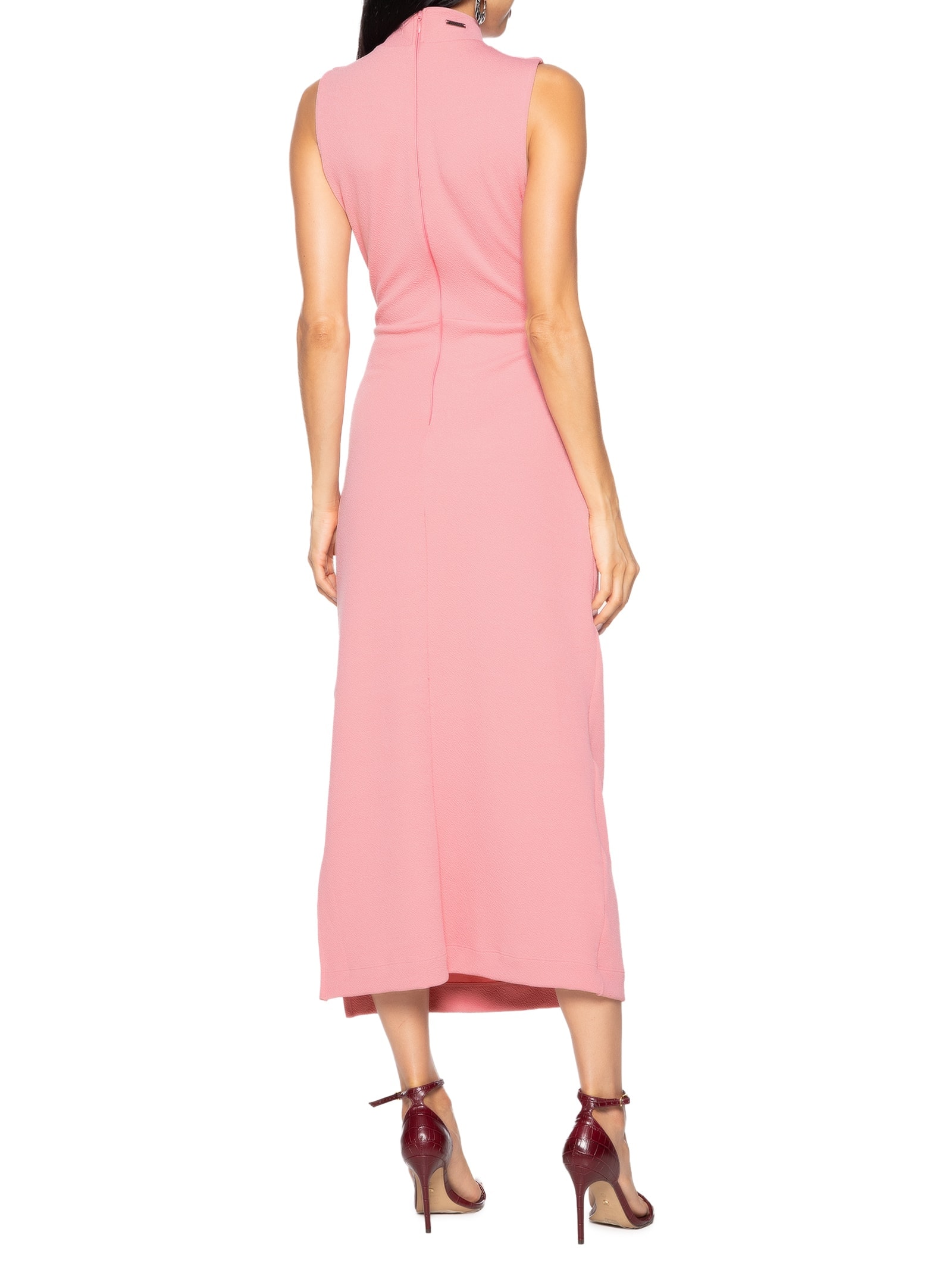 Vestido Recortes Rosa Colcci