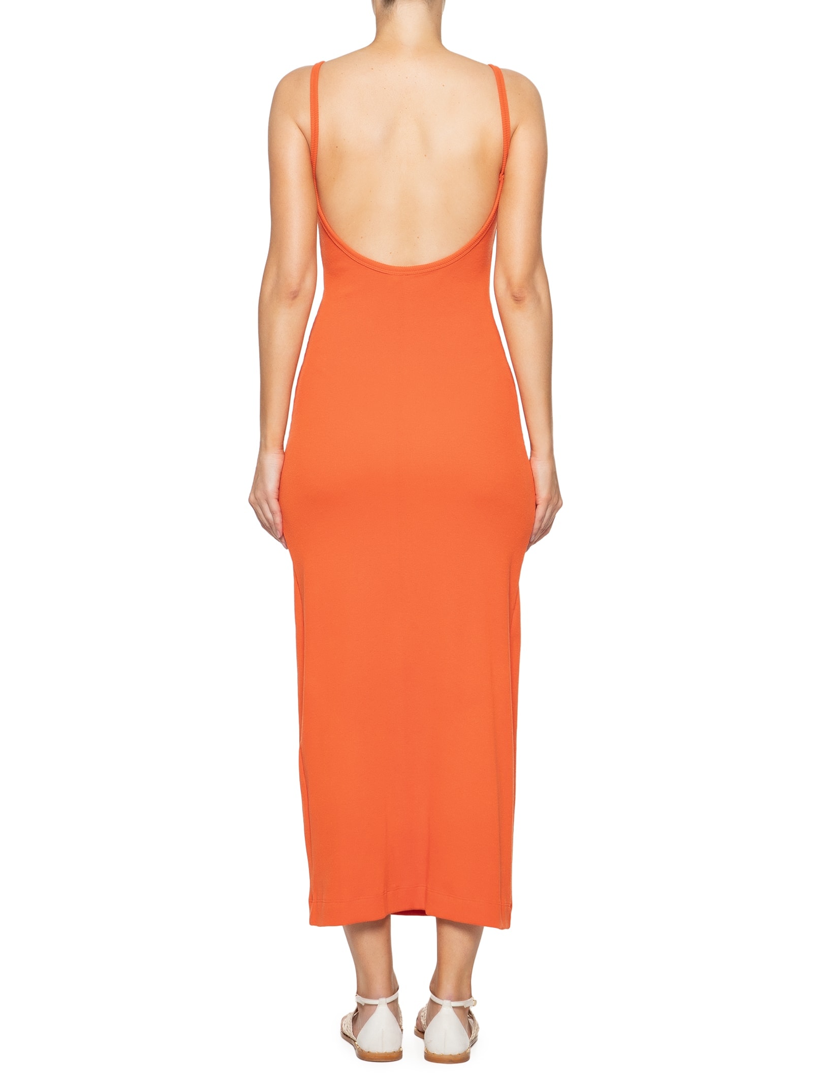 Vestido Regata Decote Costas Laranja Farm