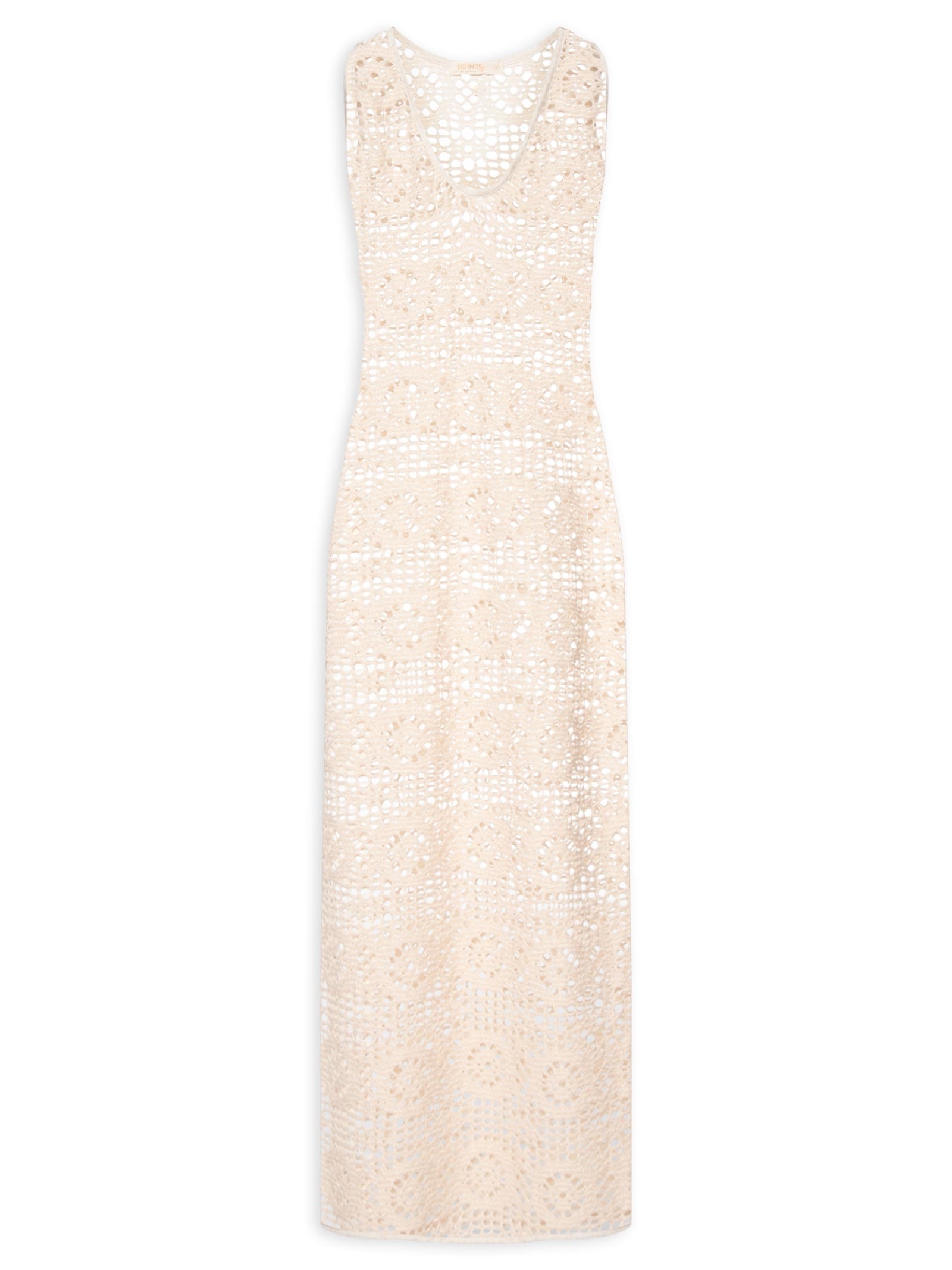 Vestido Regata Mandala Knit Bege Salinas