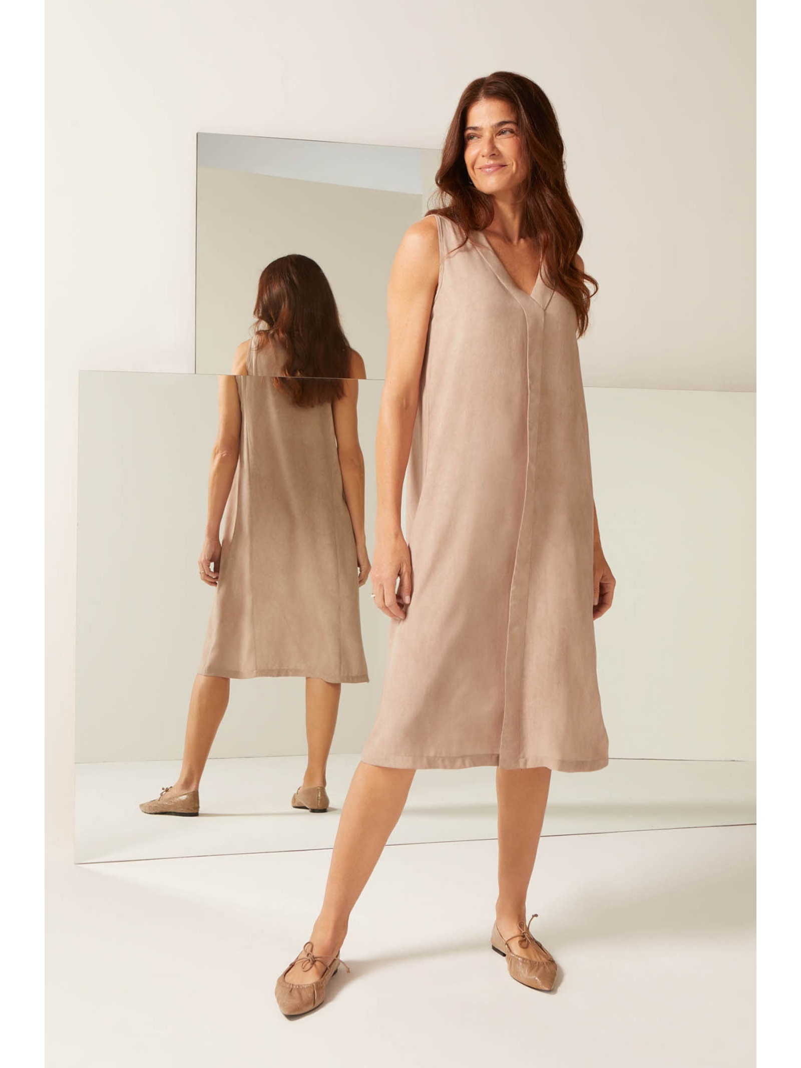 Vestido Regata Midi Fendi Carine Yogini