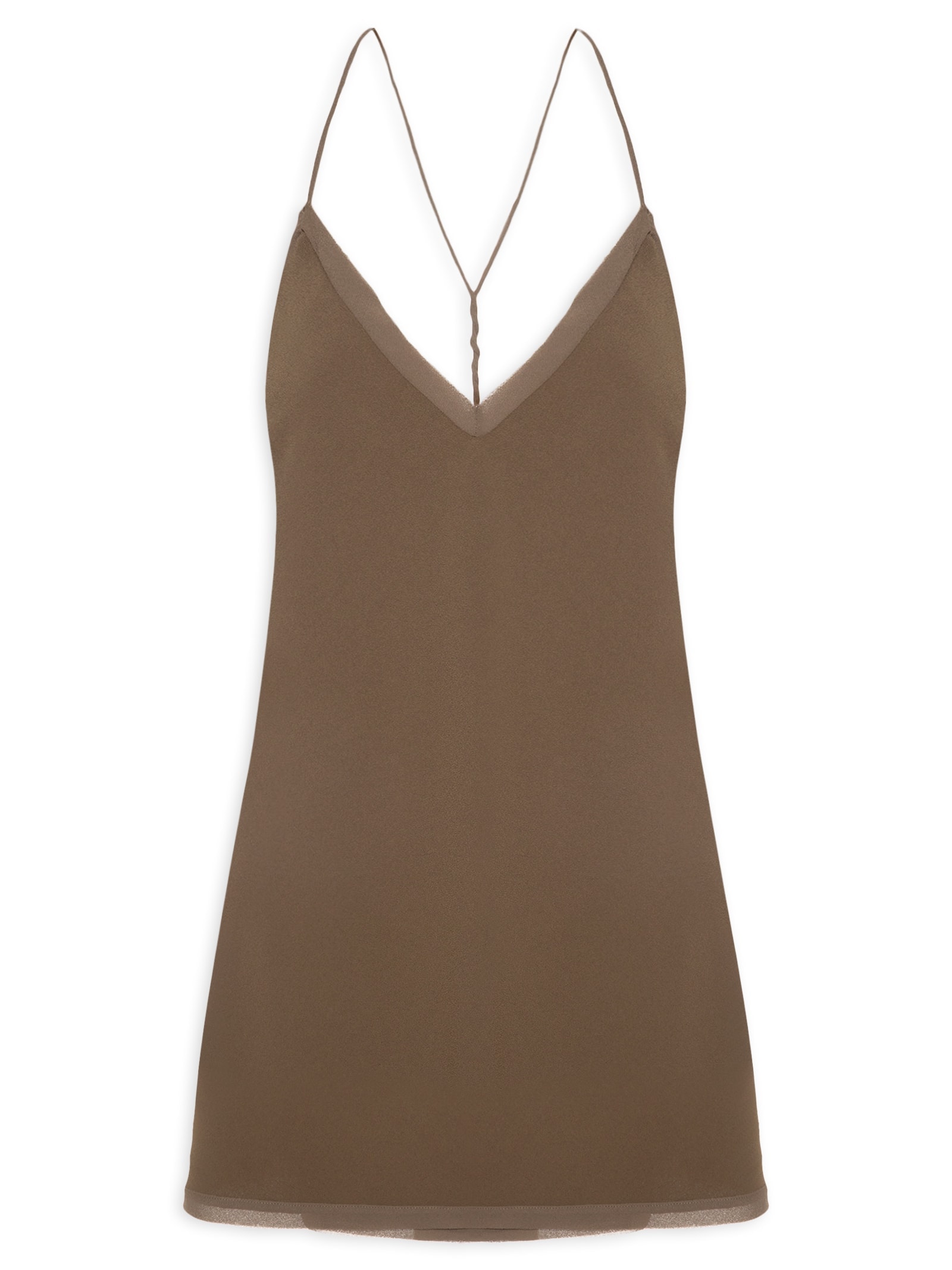 Vestido Regata Nó Marrom Animale Jeans