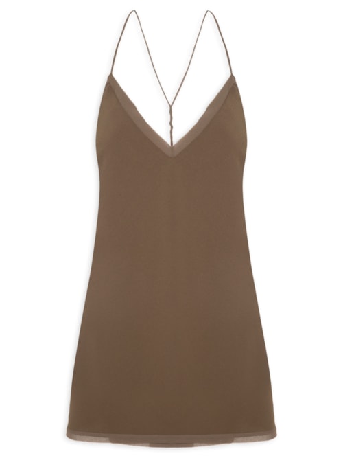 Vestido Regata Nó - Marrom