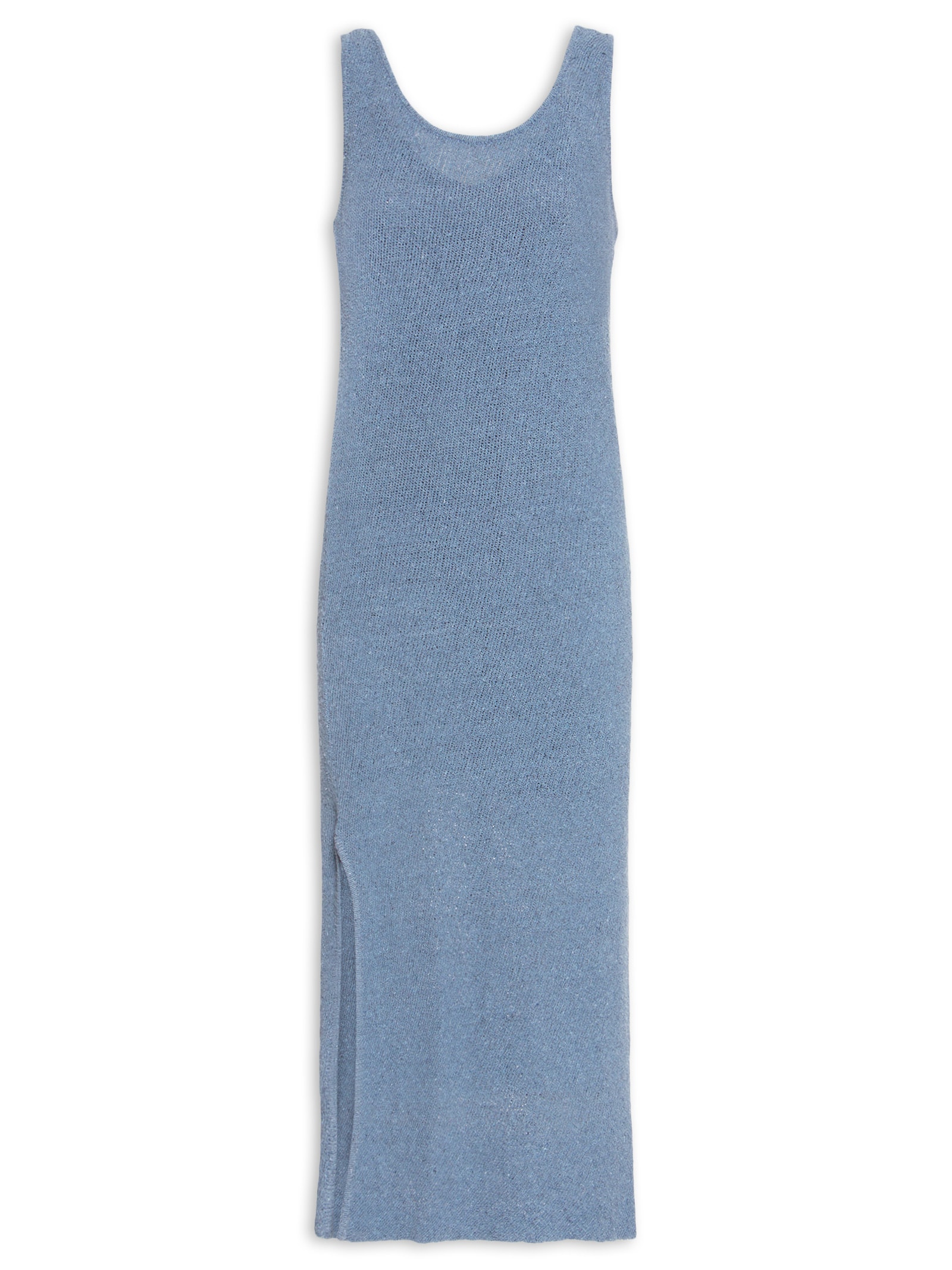 Vestido Regata Tricot Rede Azul Osklen