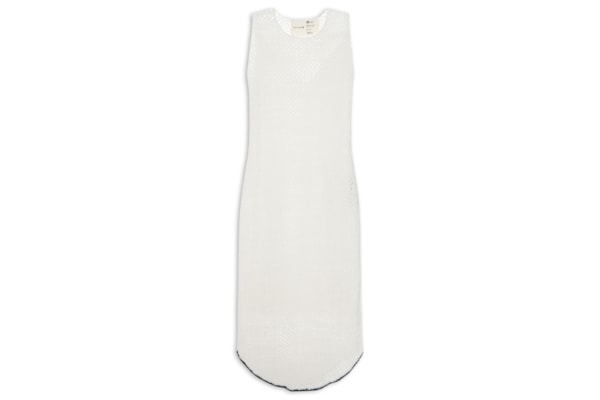 Vestido Regata Tricot Tela - Off White