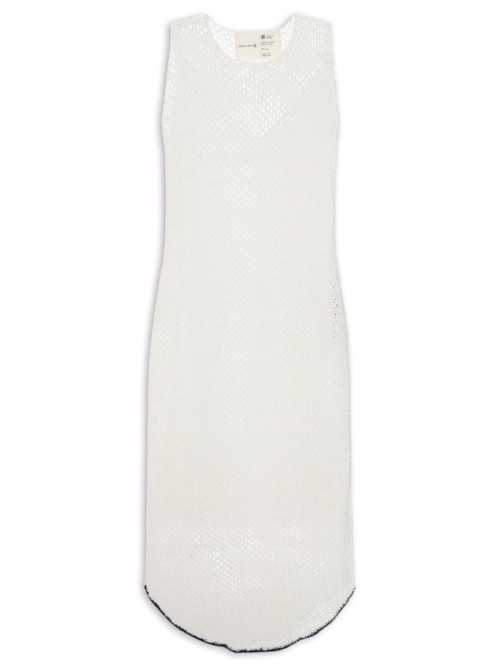 Vestido Regata Tricot Tela – Off White