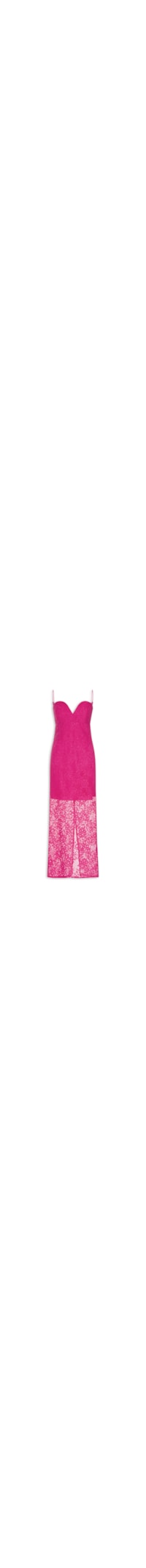 Vestido Renda Midi - Rosa
